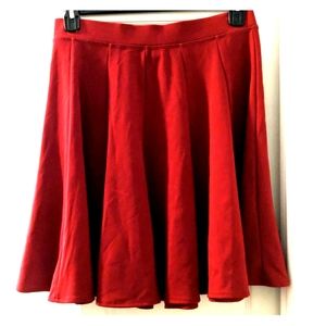 Red knee length skirt - Grace Elements